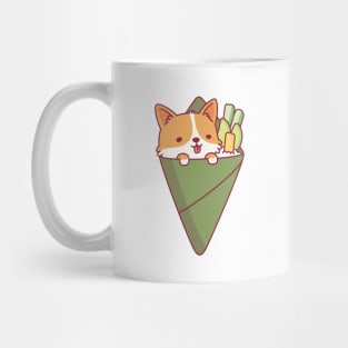 Cute Corgi Temaki Sushi Doodle Mug